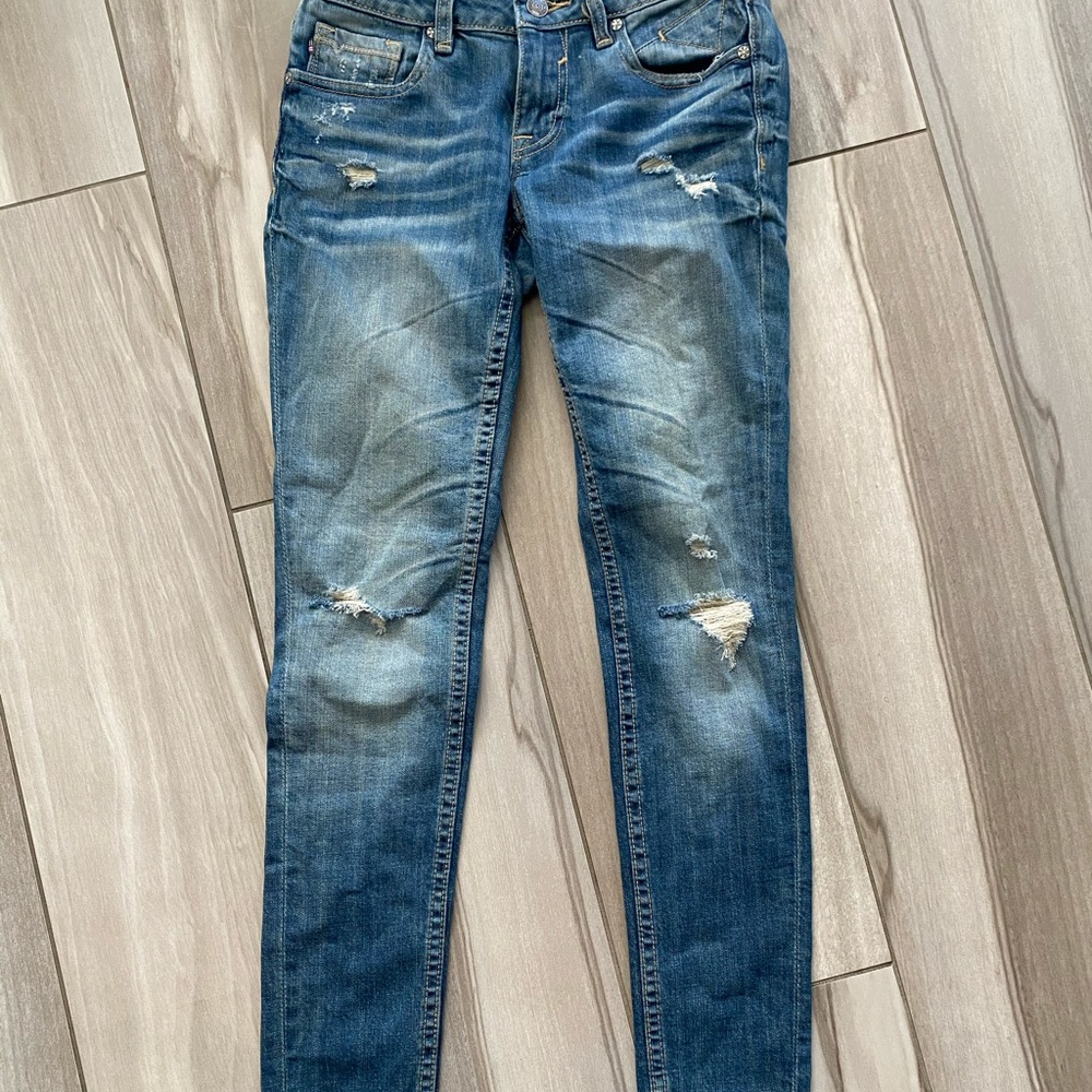 Vigoss distressed jagger skinny jeans